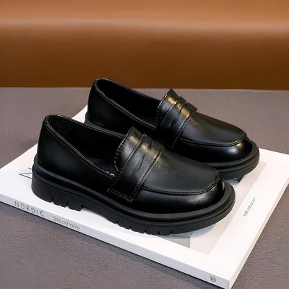 Luxe Mocassins Garçon Cuir Semelle Épaisse Habillés