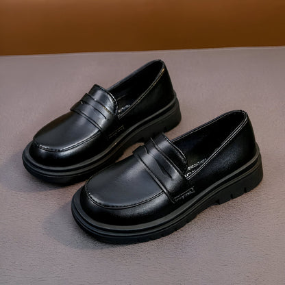 Luxe Mocassins Garçon Cuir Semelle Épaisse Habillés