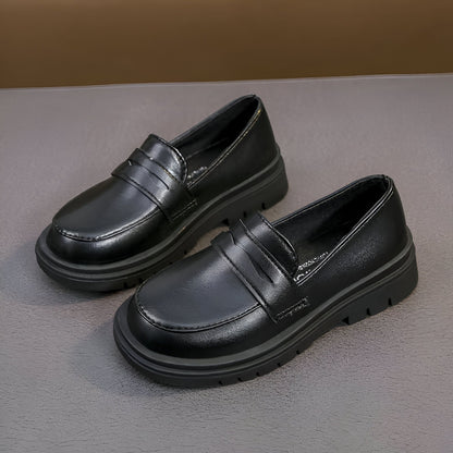 Luxe Mocassins Garçon Cuir Semelle Épaisse Habillés