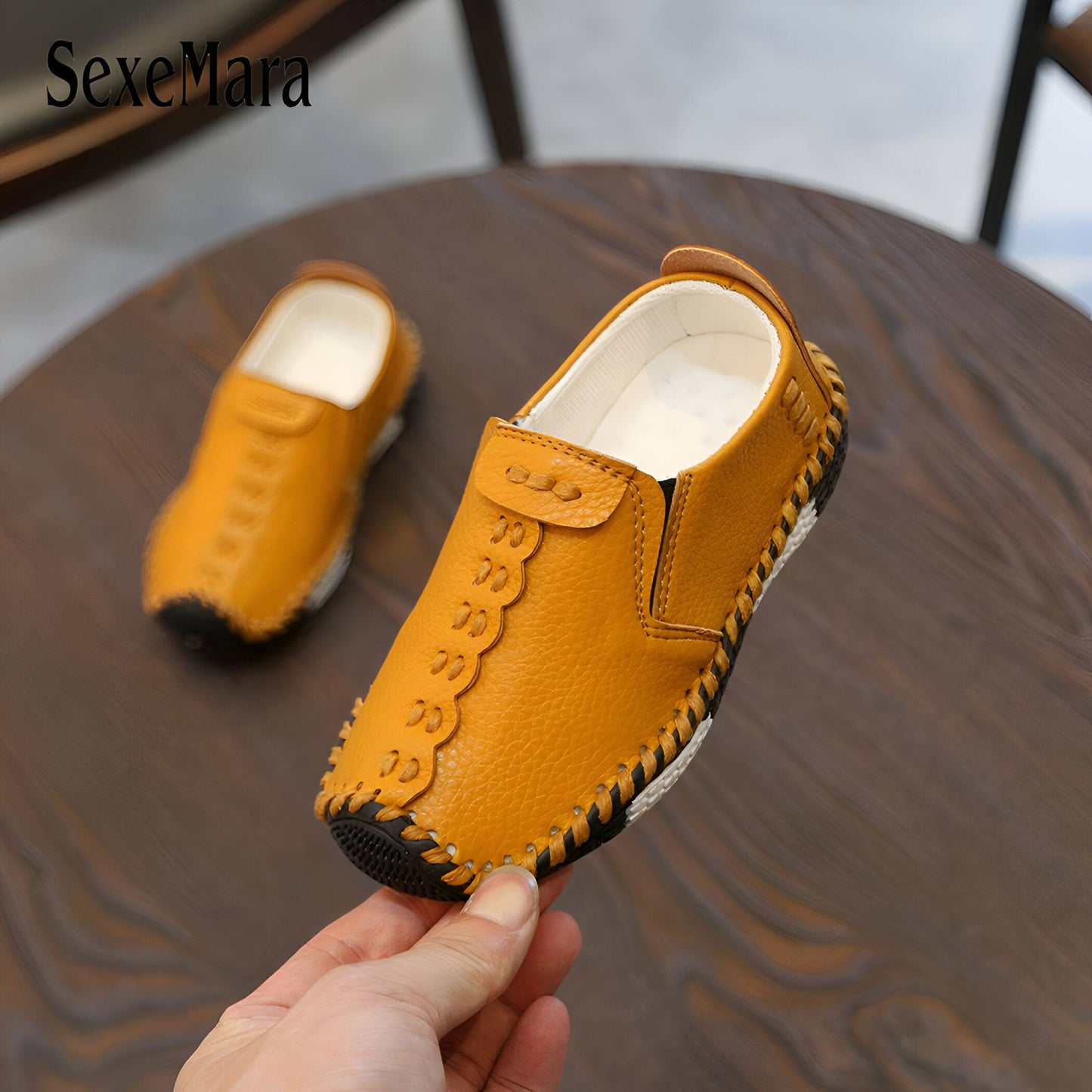 NovaKids Mocassins Garçon Élégants en Cuir Synthétique