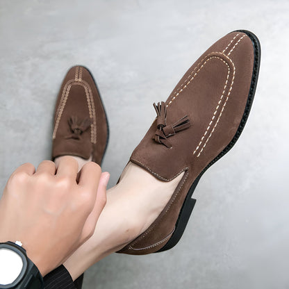 Mocassins Homme Daim Glands – Vintage Élégants