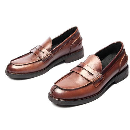 NobleWalk Mocassins homme cuir véritable marron noir