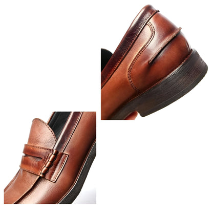 NobleWalk Mocassins homme cuir véritable marron noir