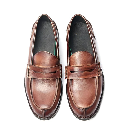 NobleWalk Mocassins homme cuir véritable marron noir