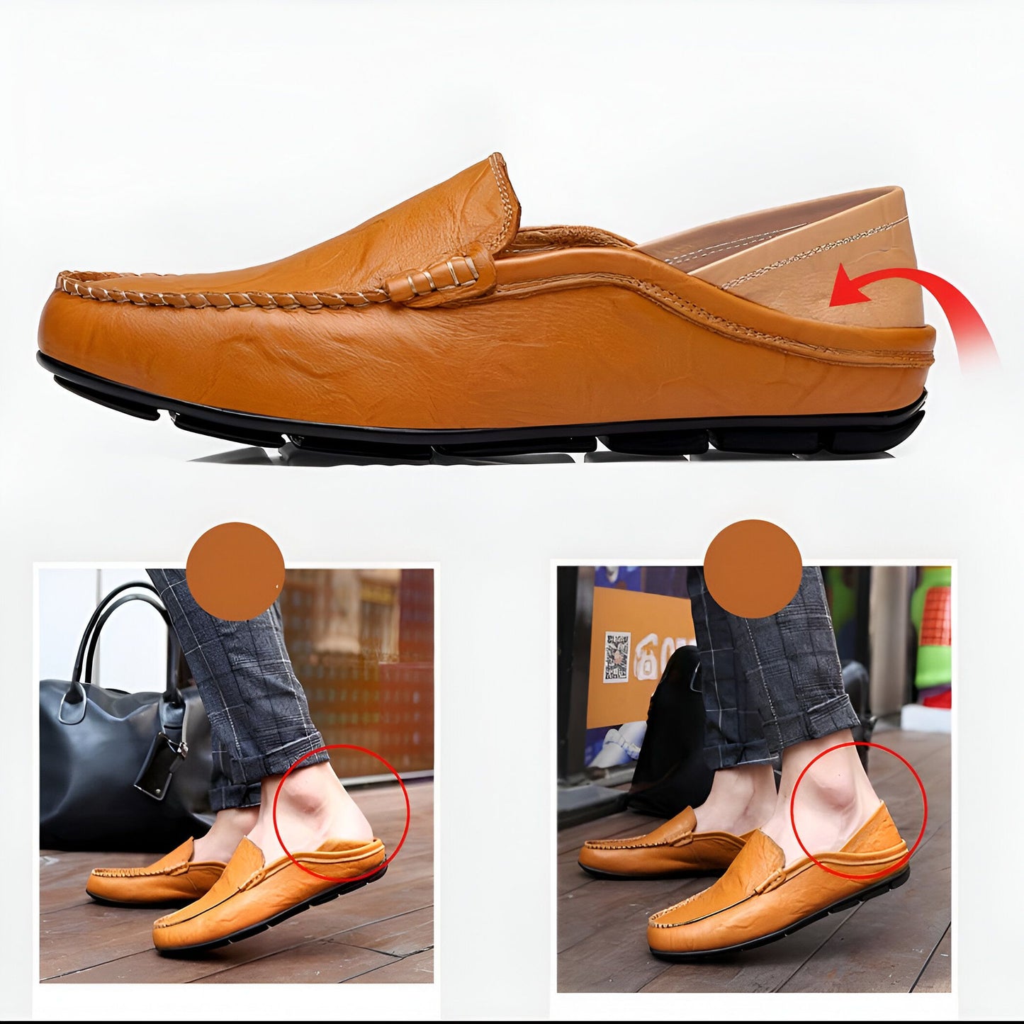 NovaMoc Mocassins Homme Décontractés en Cuir Synthétique