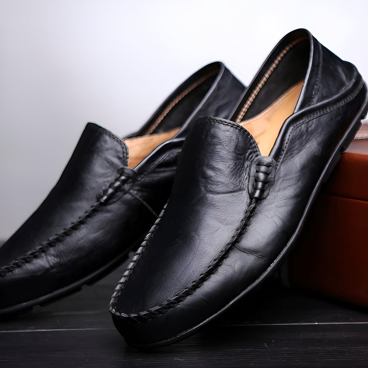 NovaMoc Mocassins Homme Décontractés en Cuir Synthétique