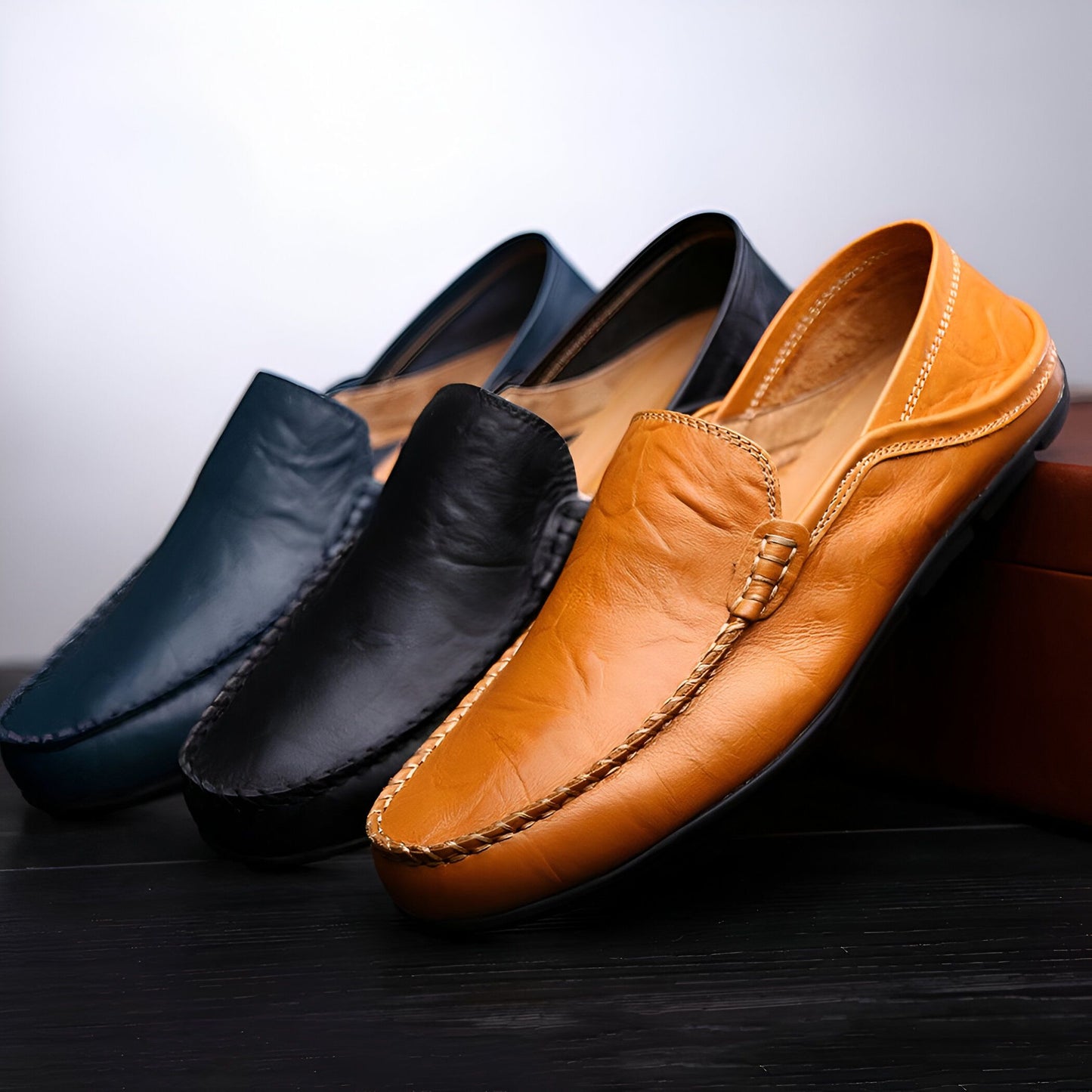 NovaMoc Mocassins Homme Décontractés en Cuir Synthétique