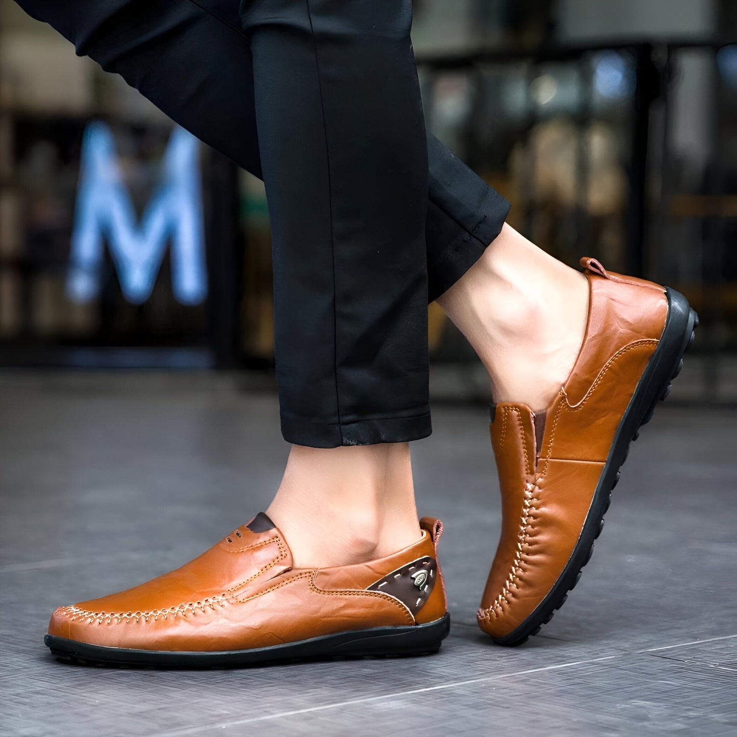 Mocassins Homme Cuir Synthétique Style Raffiné - Nova