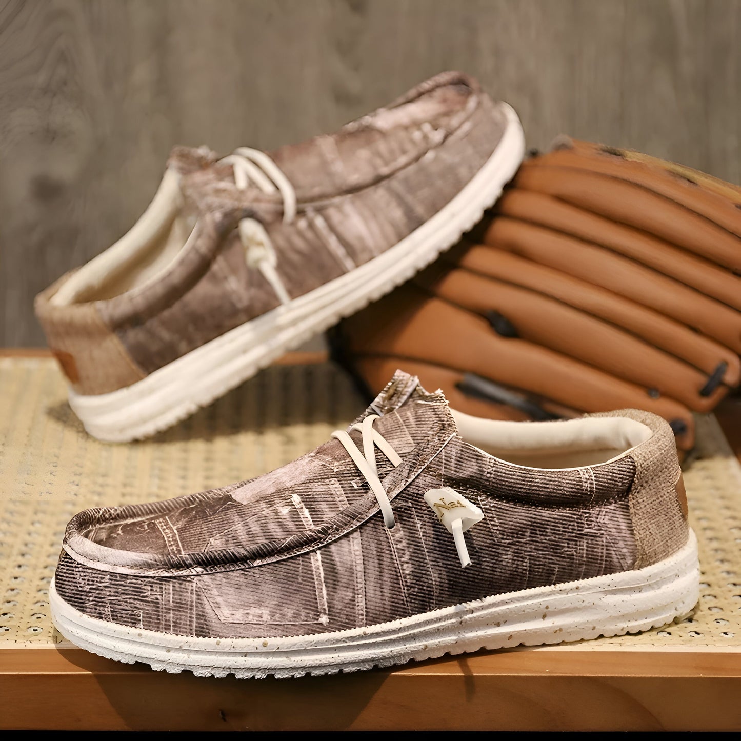 NOVA Mocassins Homme Respirants Effet Jeans