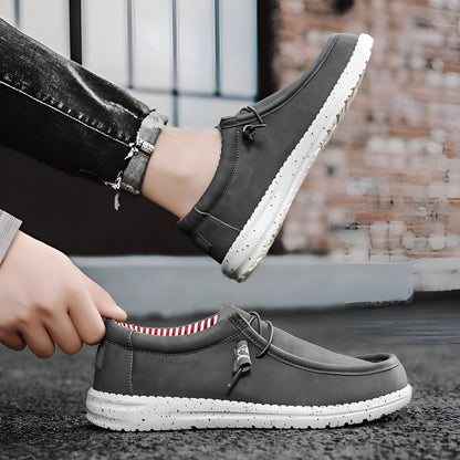 Mocassins - Homme Cuir Végan Sans Lacets Confortables