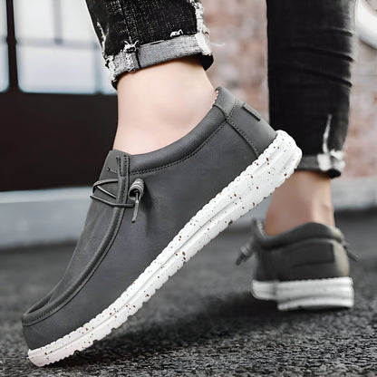 Mocassins - Homme Cuir Végan Sans Lacets Confortables