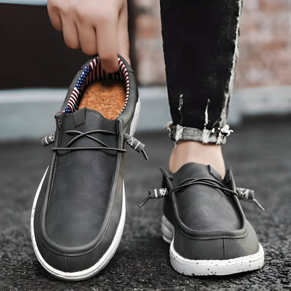 Mocassins - Homme Cuir Végan Sans Lacets Confortables