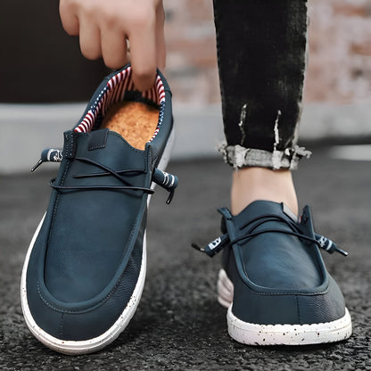 Mocassins - Homme Cuir Végan Sans Lacets Confortables