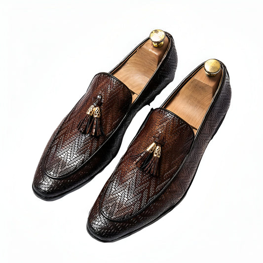 Nova Mocassins Homme Synthétique Zigzag et Glands