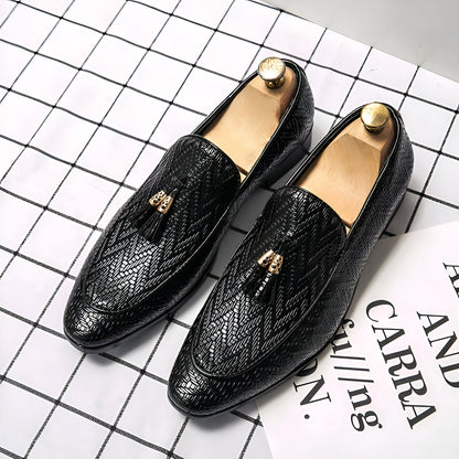 Nova Mocassins Homme Synthétique Zigzag et Glands