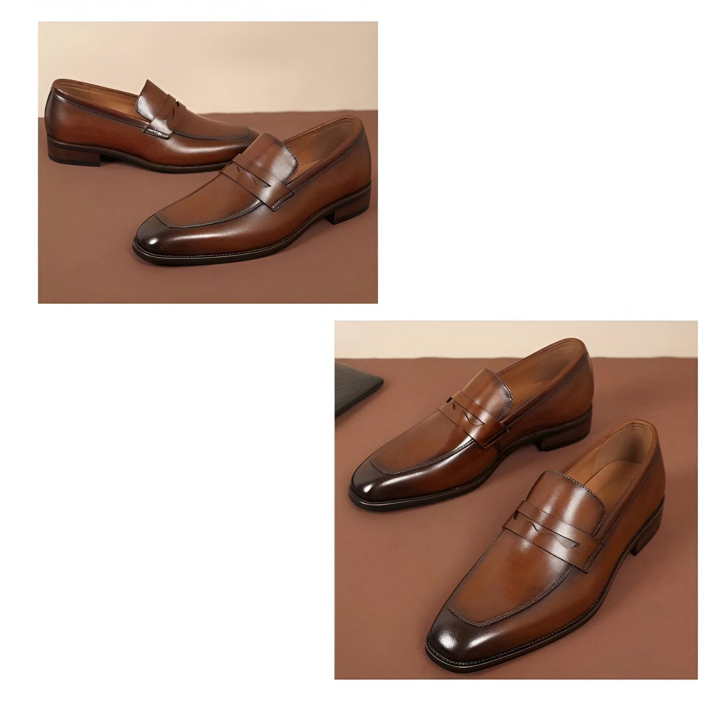 LuxeMoc Mocassins Homme Cuir Véritable Classiques