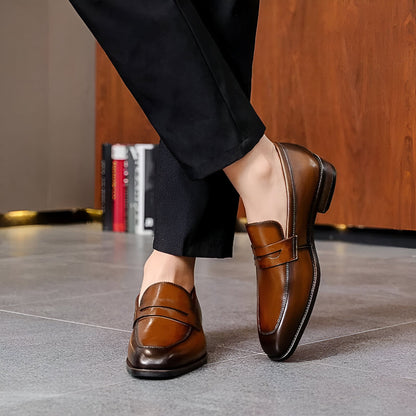 LuxeMoc Mocassins Homme Cuir Véritable Classiques
