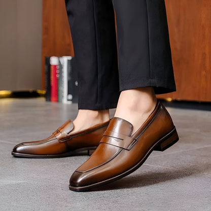 LuxeMoc Mocassins Homme Cuir Véritable Classiques