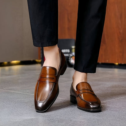 LuxeMoc Mocassins Homme Cuir Véritable Classiques