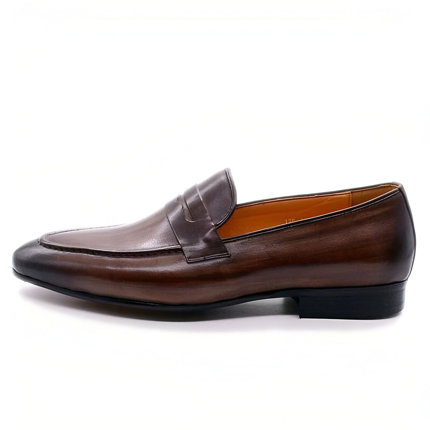 Luxe Mocassins Homme Cuir Marron Foncé - Élégance