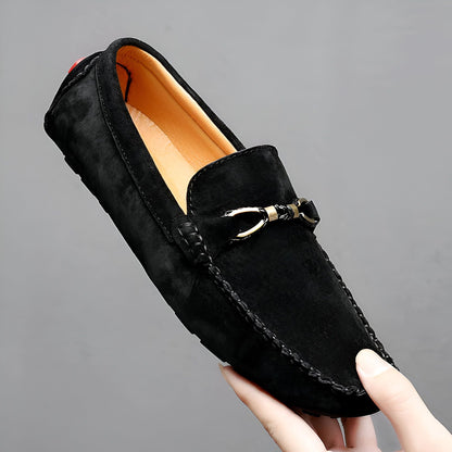 Nova Mocassins Daim Synthétique Homme Style Classique