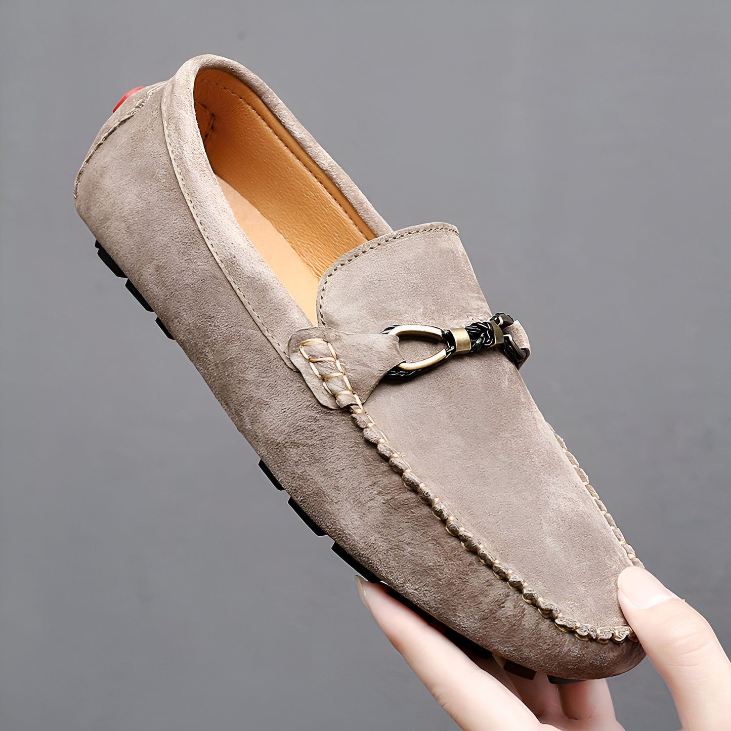 Nova Mocassins Daim Synthétique Homme Style Classique