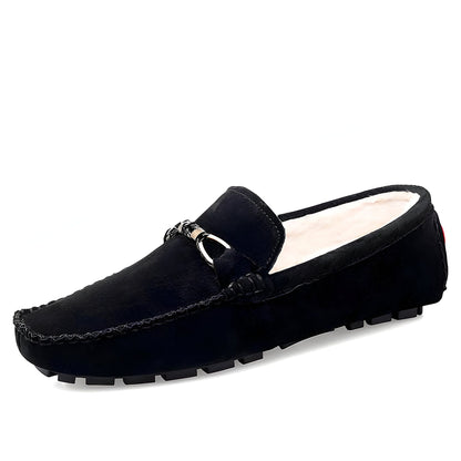 Nova Mocassins Daim Synthétique Homme Style Classique
