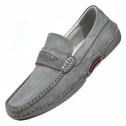 BrandVille Mocassins Daim Gris Ville Homme