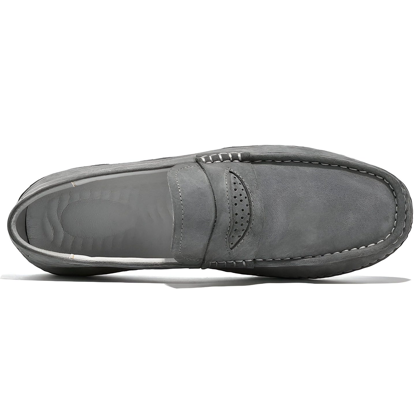 BrandVille Mocassins Daim Gris Ville Homme