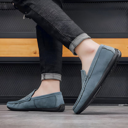 BrandX Mocassins Homme Daim Synthétique Perforé