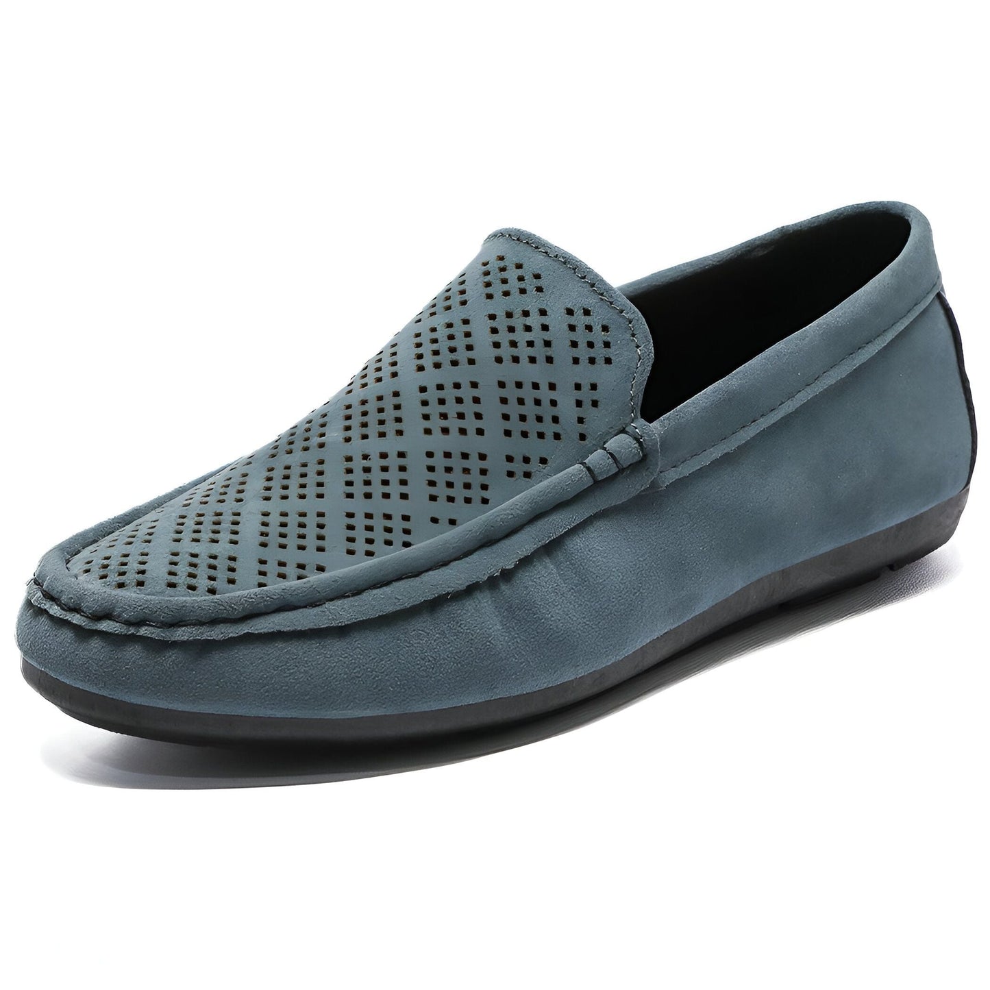 BrandX Mocassins Homme Daim Synthétique Perforé