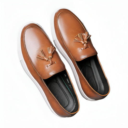 Mocassins Homme Synthétiques à Glands et Semelles