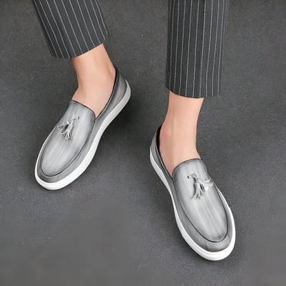 Mocassins Homme Synthétiques à Glands et Semelles