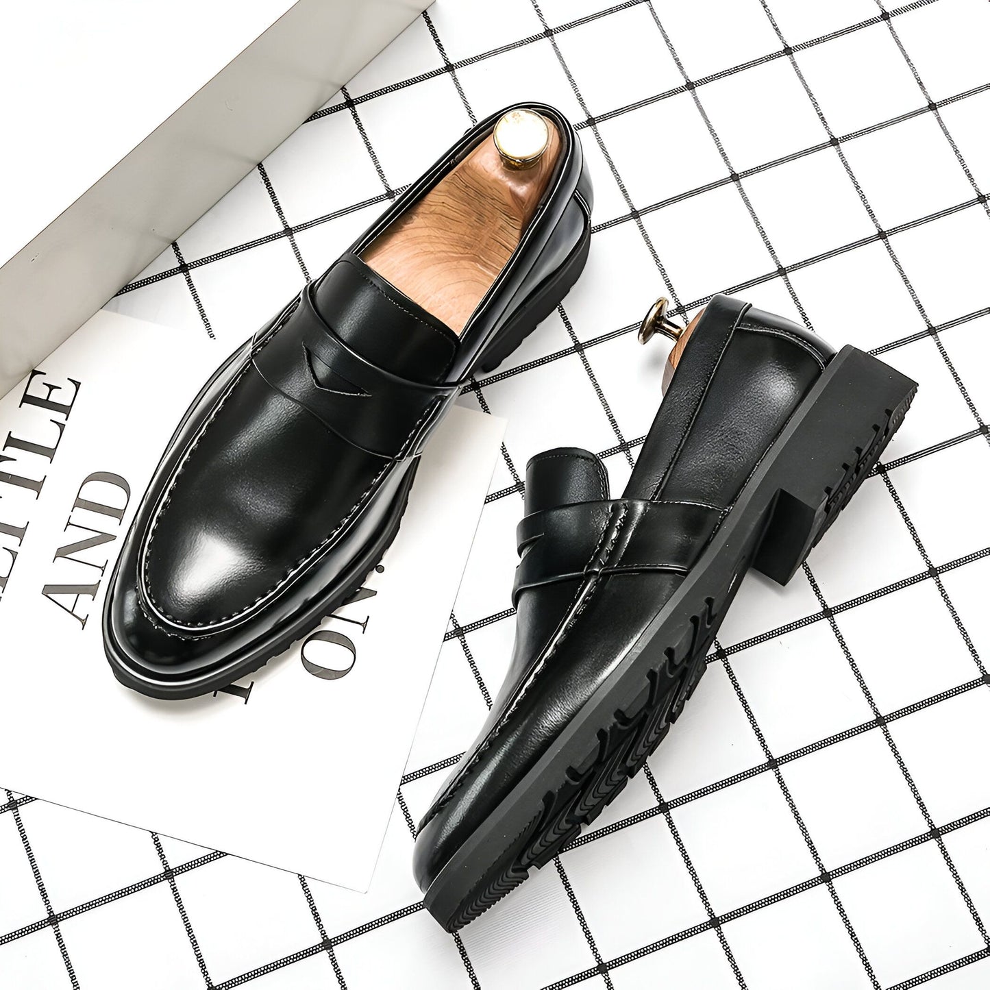 Élite Mocassins Homme Cuir Raffiné