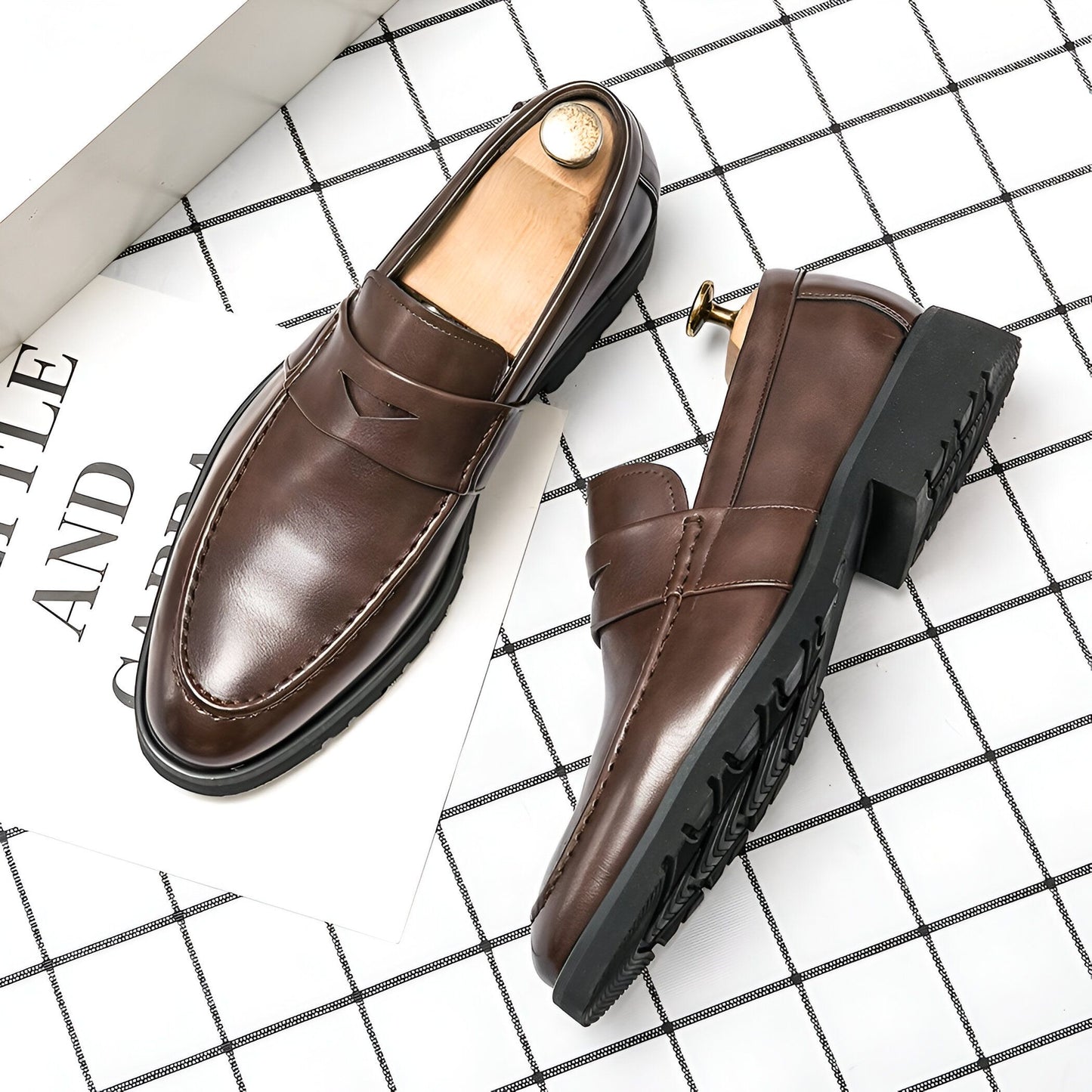 Élite Mocassins Homme Cuir Raffiné