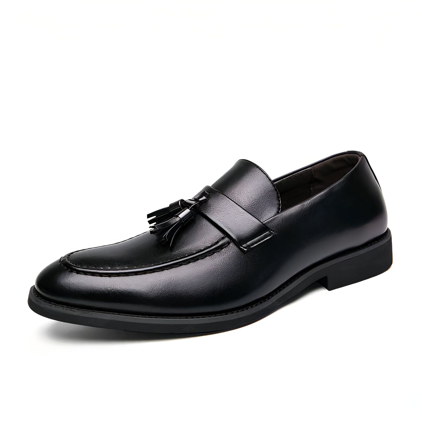Luxe Mocassins homme cuir végan glands