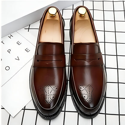 MocLux Mocassins Mariage Homme Cuir Synthétique Élégant