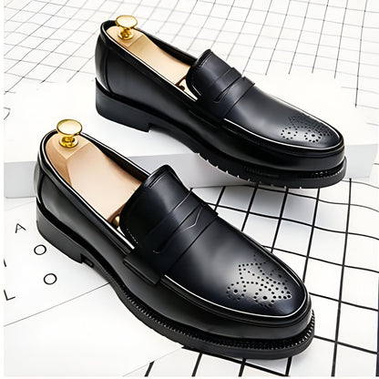 MocLux Mocassins Mariage Homme Cuir Synthétique Élégant