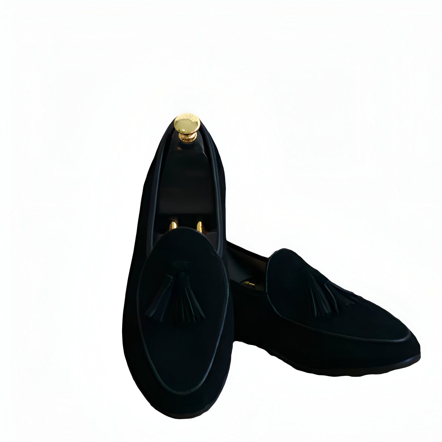Zen Mocassins Homme Élégants en Daim Véritable à Glands