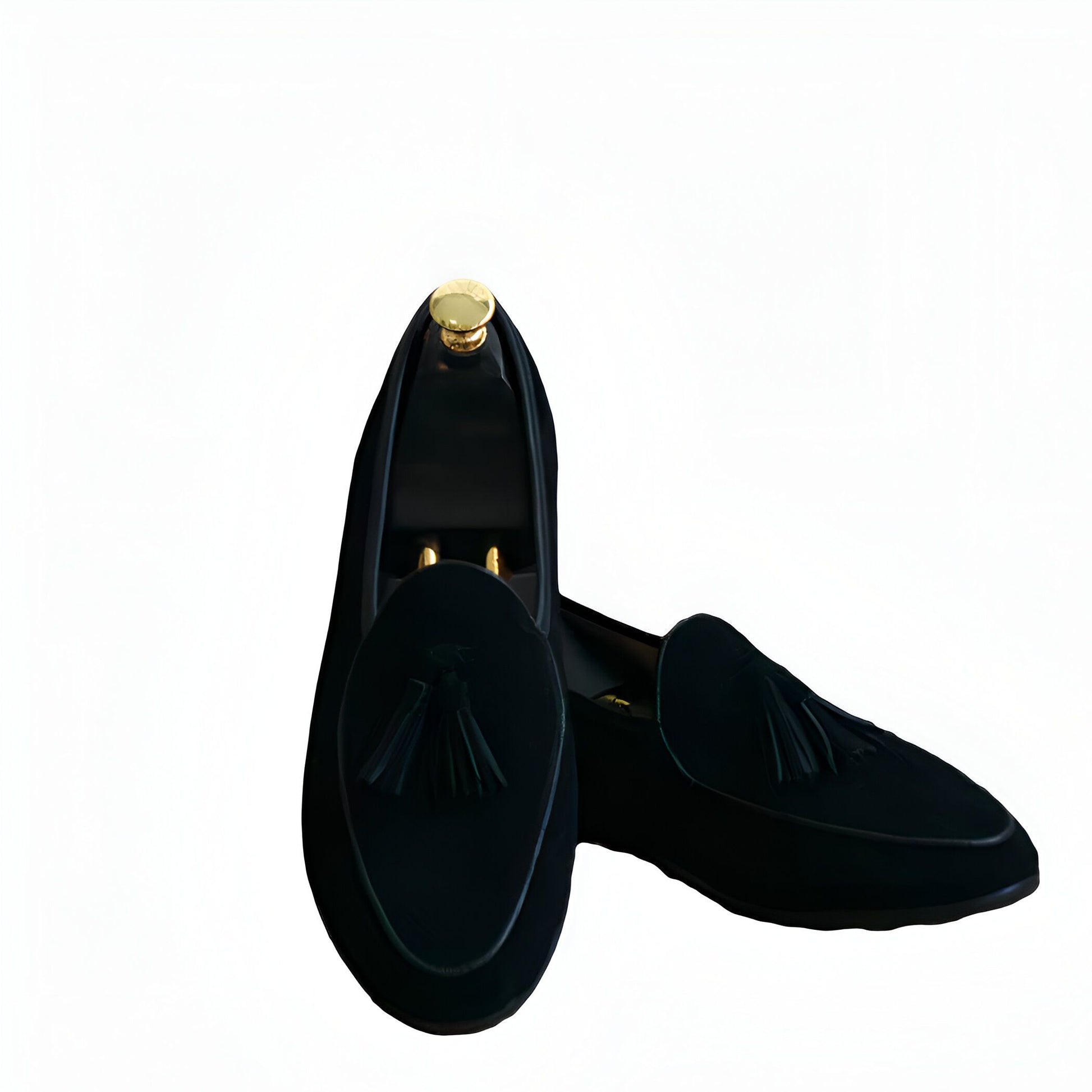 Zen Mocassins Homme Élégants en Daim Véritable à Glands