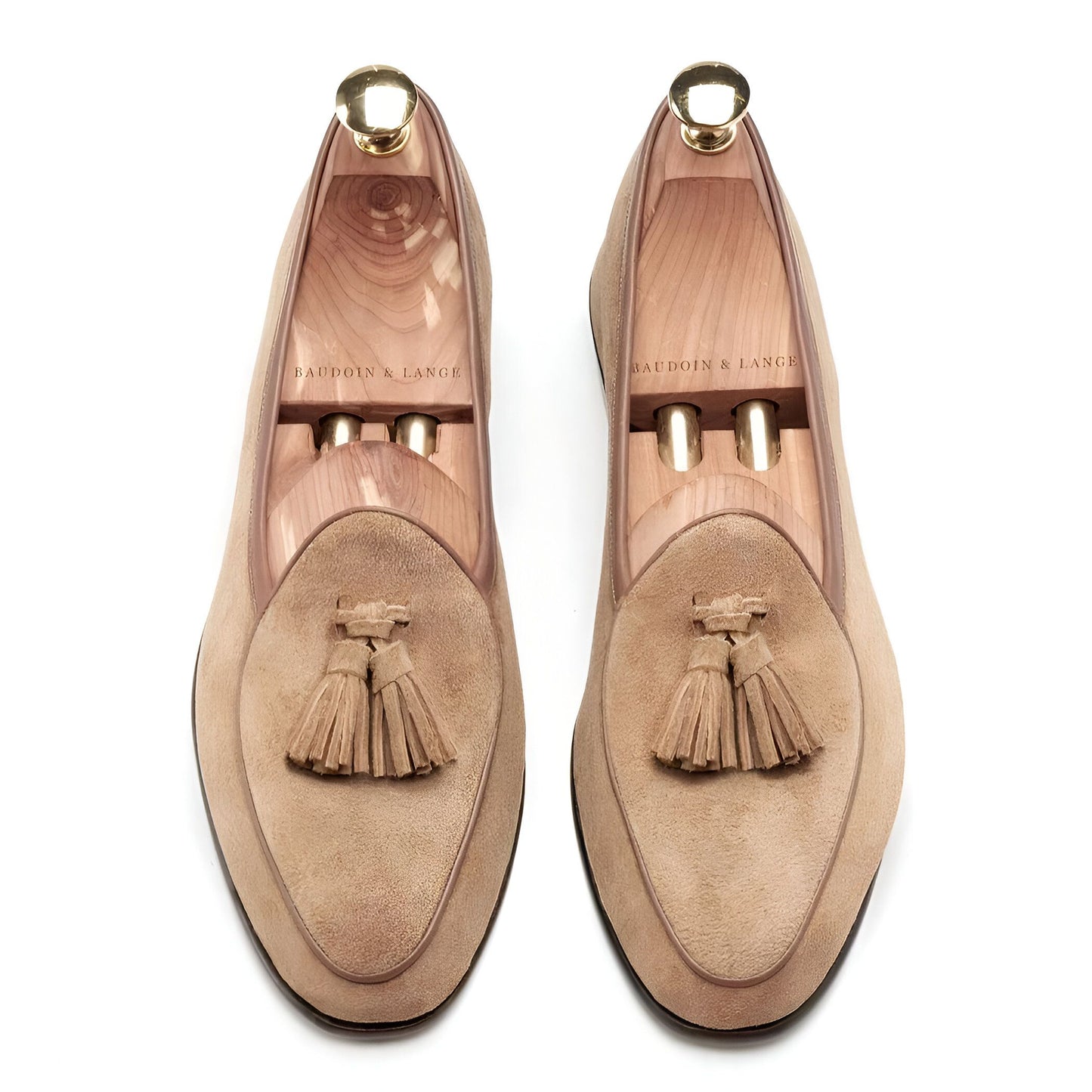Zen Mocassins Homme Élégants en Daim Véritable à Glands