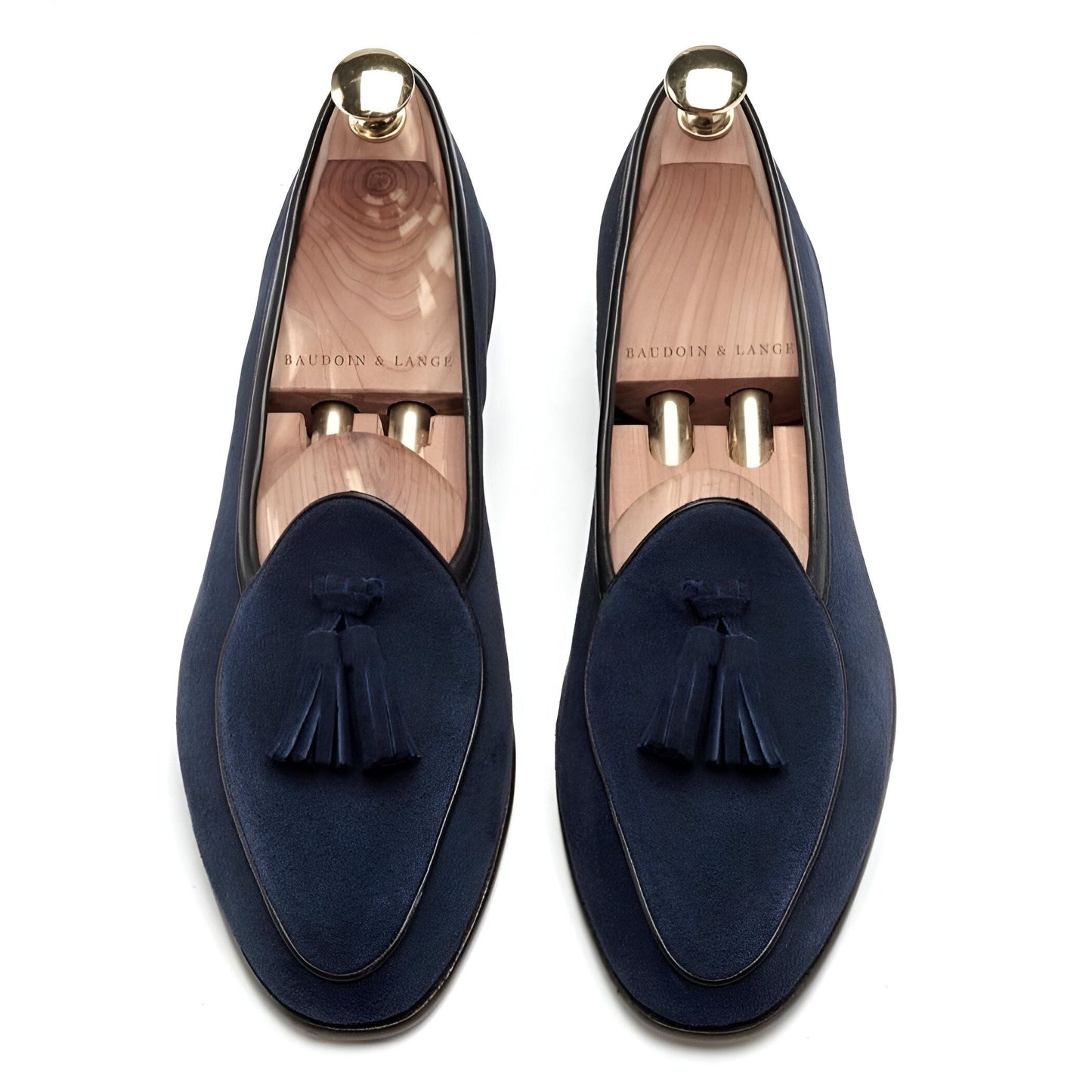 Zen Mocassins Homme Élégants en Daim Véritable à Glands