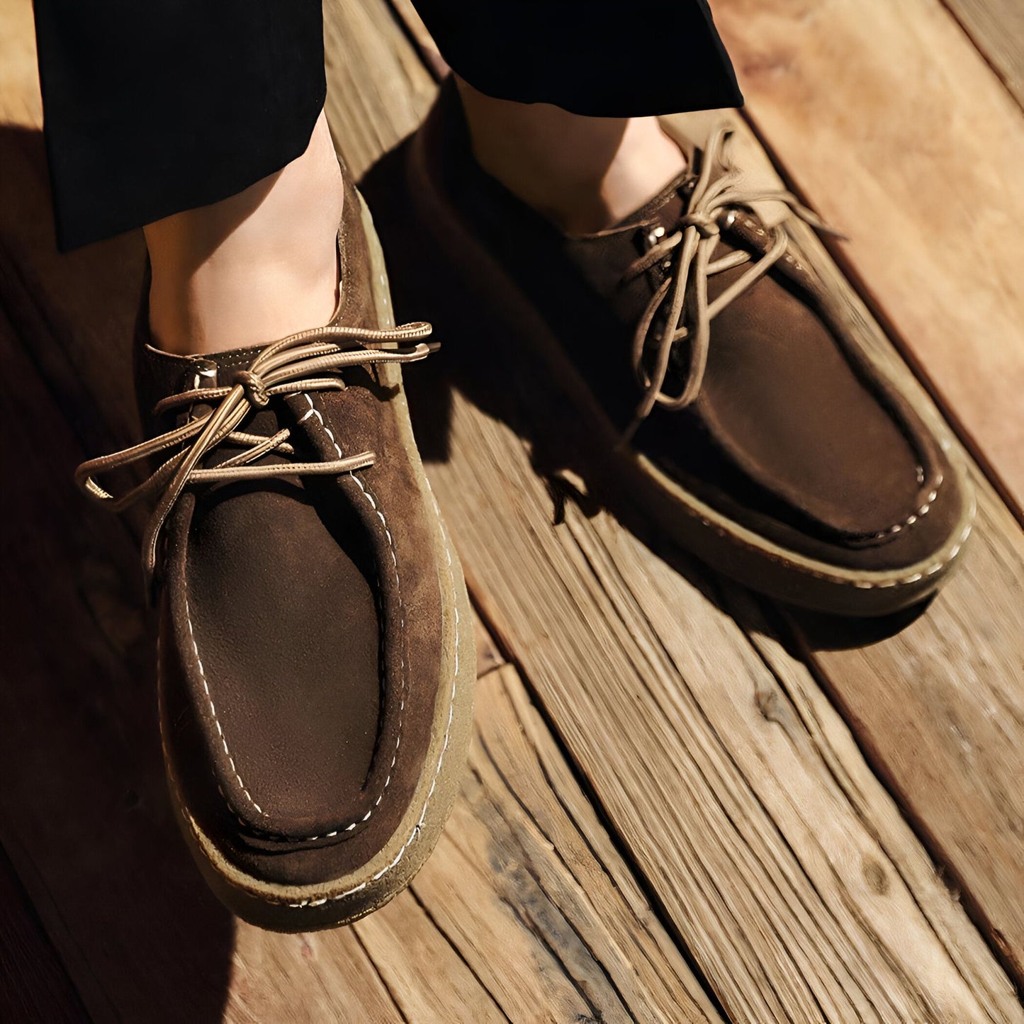 Mocassins Daim Style Indien Homme - Exclusif