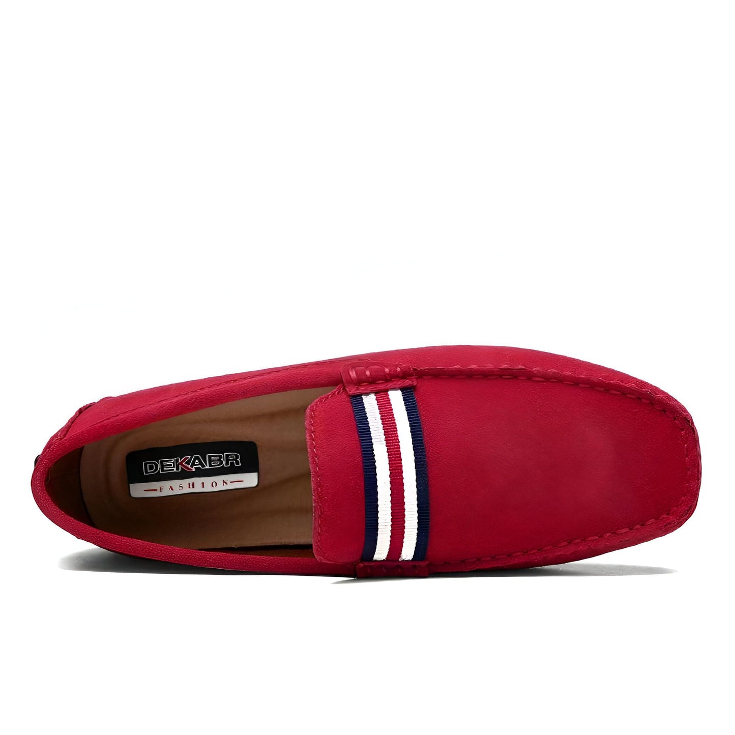 Nova Mocassins Homme Daim Rouge Élégants