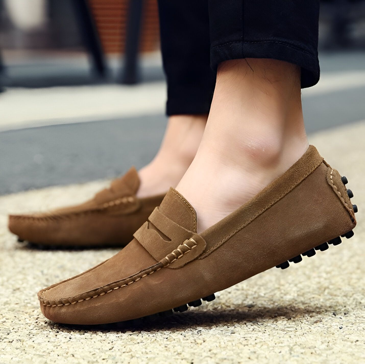 Nova Mocassins Homme Daim Souple Confortables