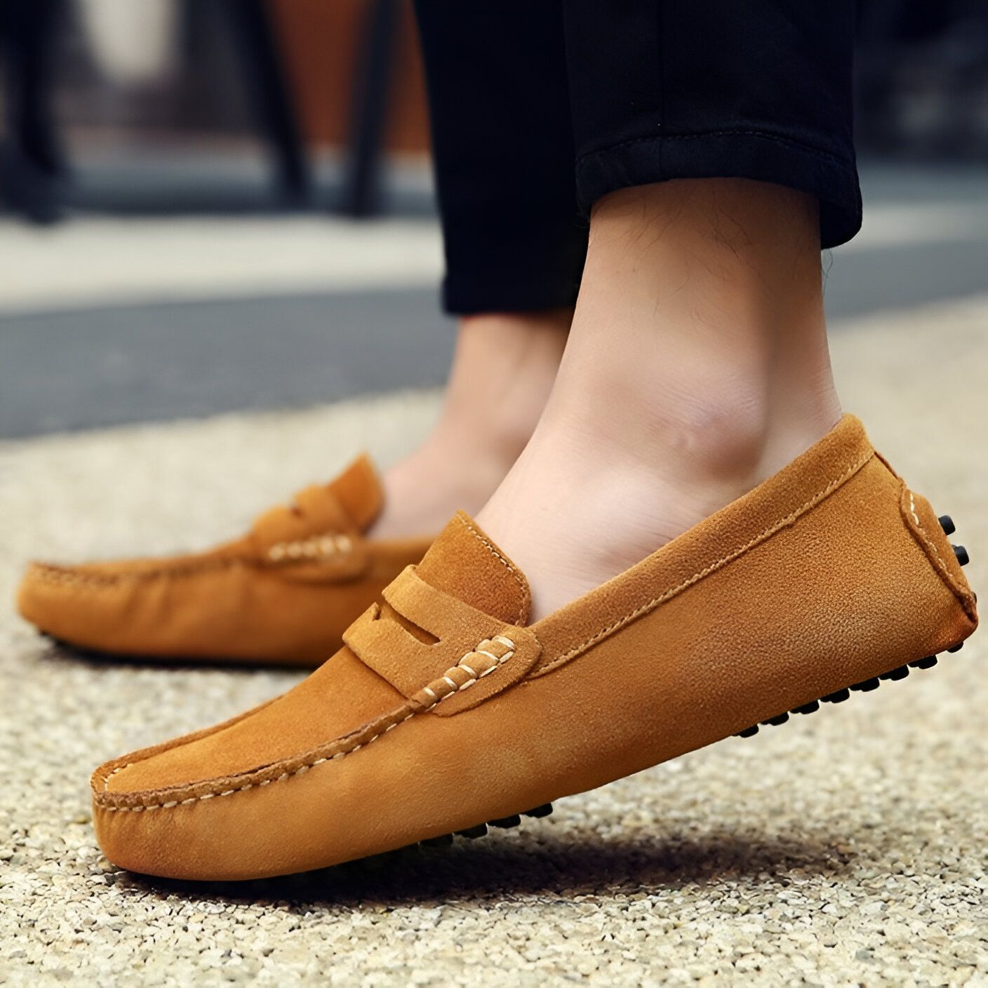 Nova Mocassins Homme Daim Souple Confortables
