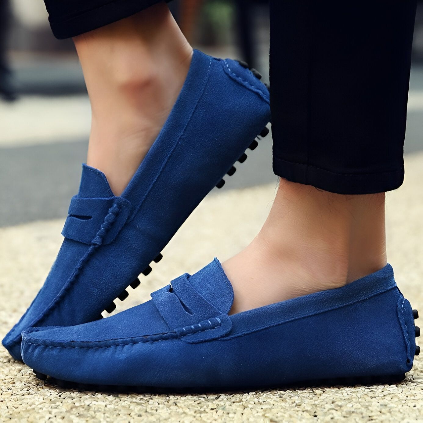 Nova Mocassins Homme Daim Souple Confortables