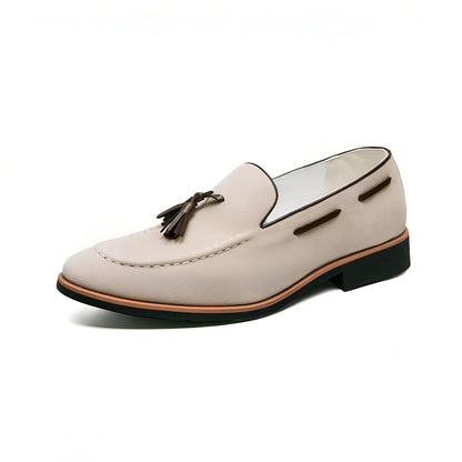 Prestige Mocassins Homme Daim Véritable à Glands Stylés