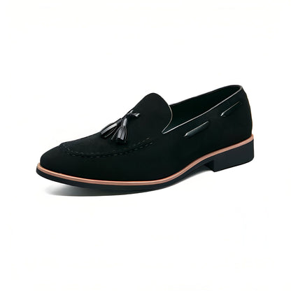 Prestige Mocassins Homme Daim Véritable à Glands Stylés