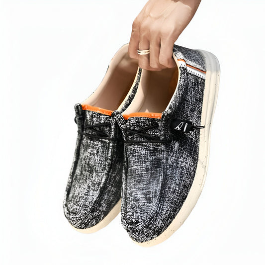 LuxeLine Mocassins Homme en Toile: Confort Léger
